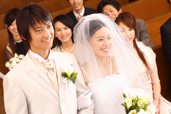 新郎新婦とゲスト