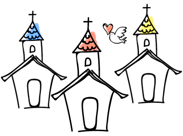 結婚式場のイラスト