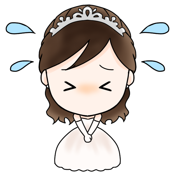 謝る花嫁のウィンちゃん