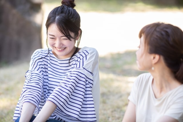笑顔の友人