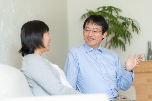 笑顔のご夫婦