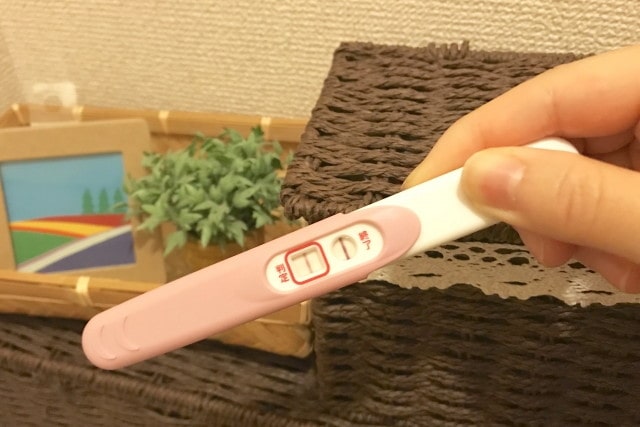 陽性だった妊娠検査薬