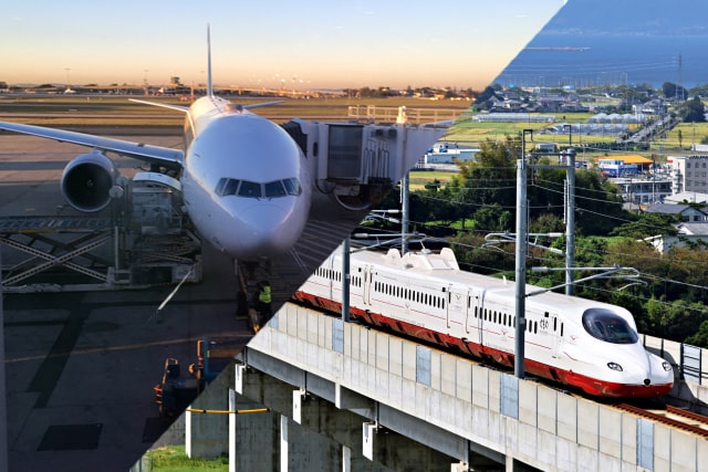 飛行機や新幹線