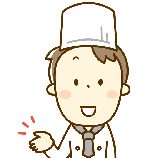 説明をするシェフ