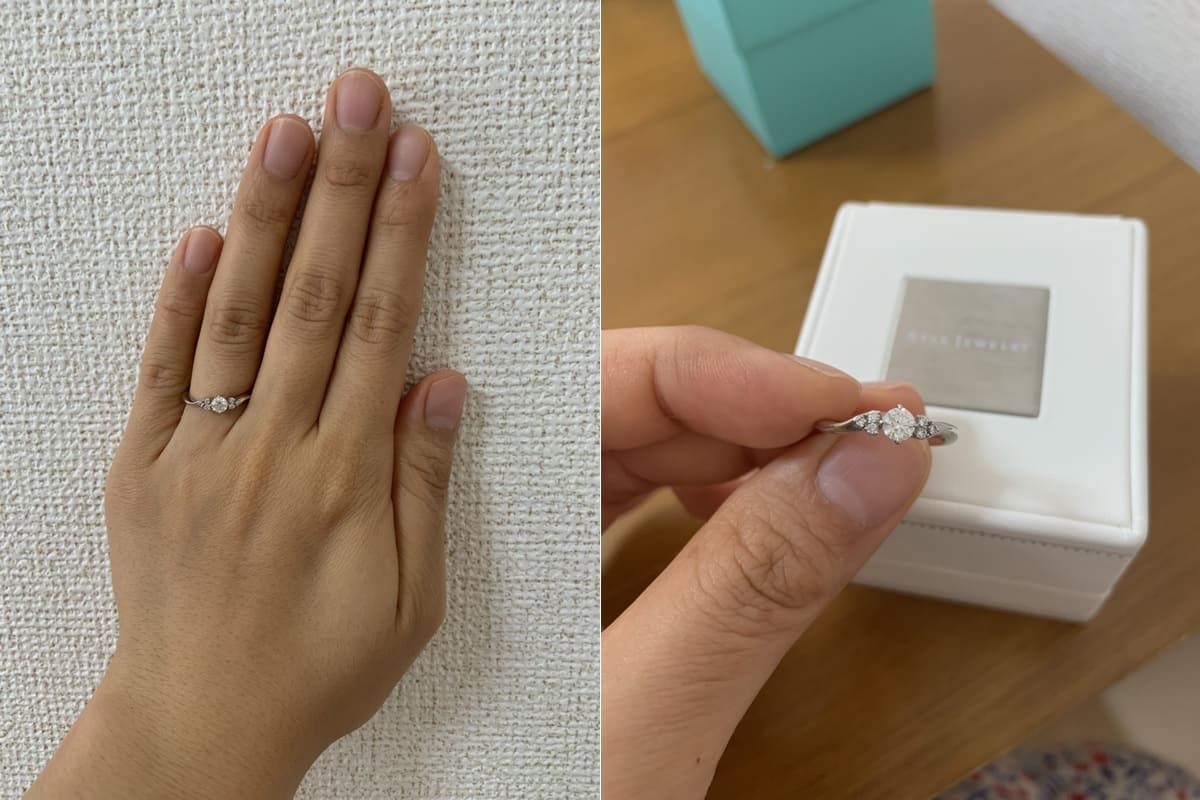 まおさんの婚約指輪と結婚指輪の口コミ