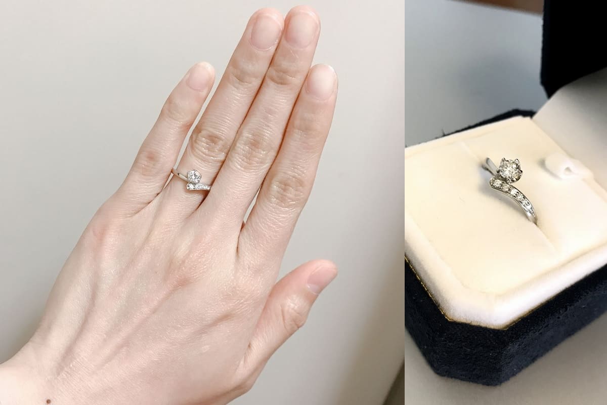 ふくながさんの婚約指輪と結婚指輪の口コミ