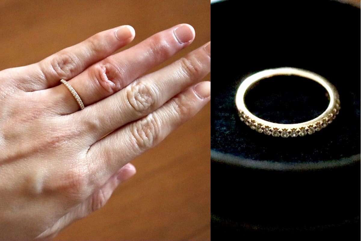はなさんの婚約指輪（ティファニー）と結婚指輪（himie）の口コミ