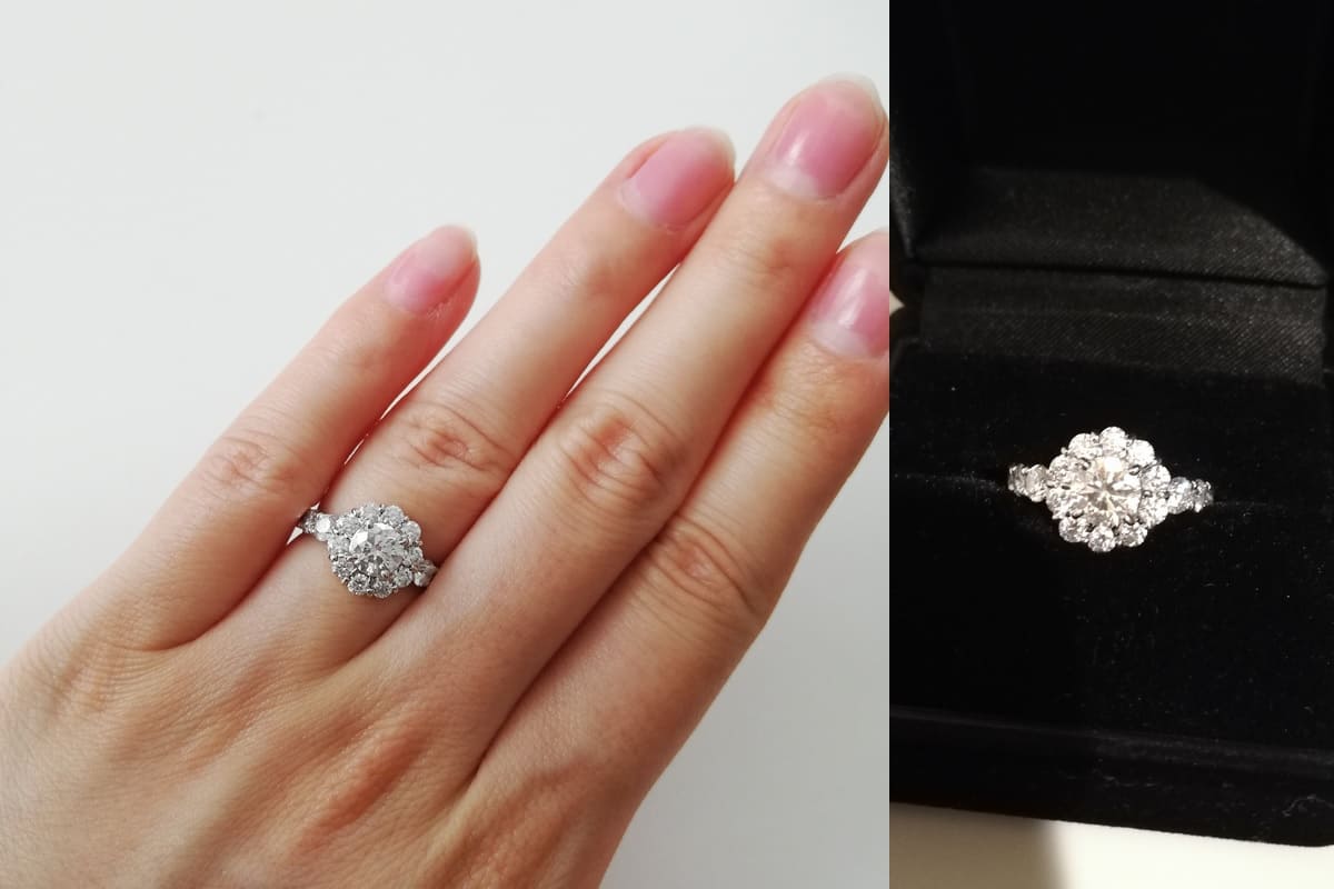 Juriさんの結婚指輪（ブシュロン）と婚約指輪（ガラ）の口コミ