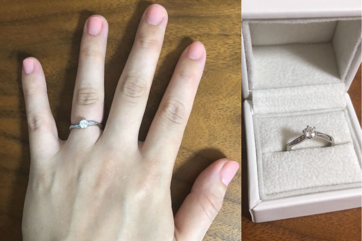 うちもとさんの結婚指輪と婚約指輪(AFFLUX) の口コミ