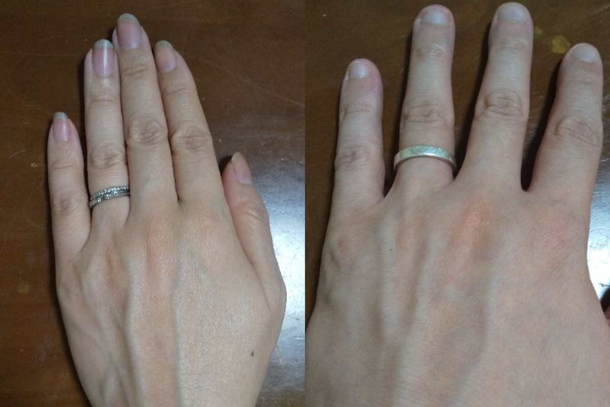 いなようさんの結婚指輪と婚約指輪