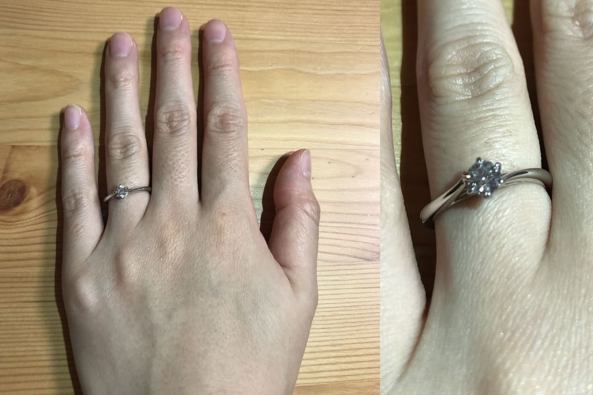 ririkaさんの結婚指輪と婚約指輪