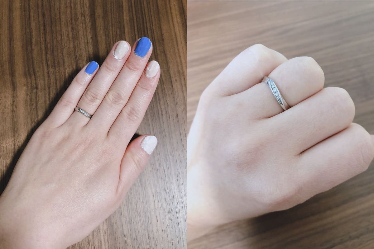 マリーさんの結婚指輪（ROYAL ASSCHER　ロイヤル・アッシャー）