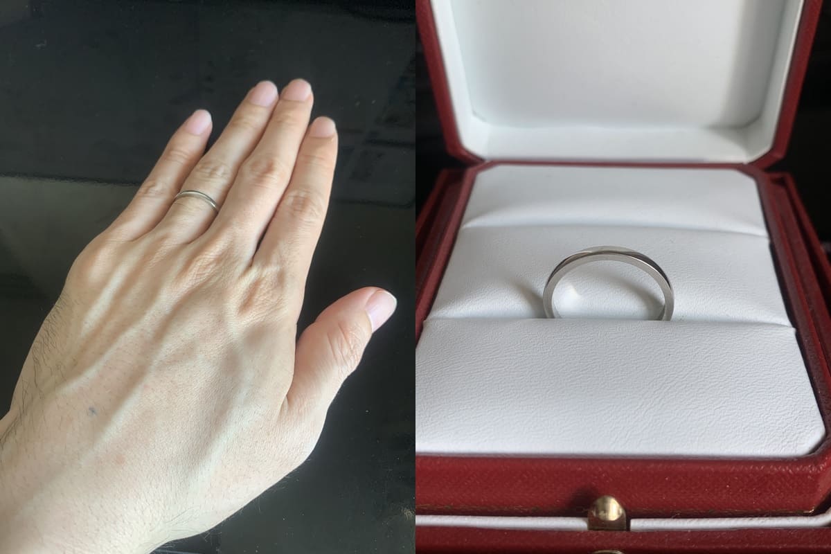 takehiroさんの結婚指輪 cartier（カルティエ）